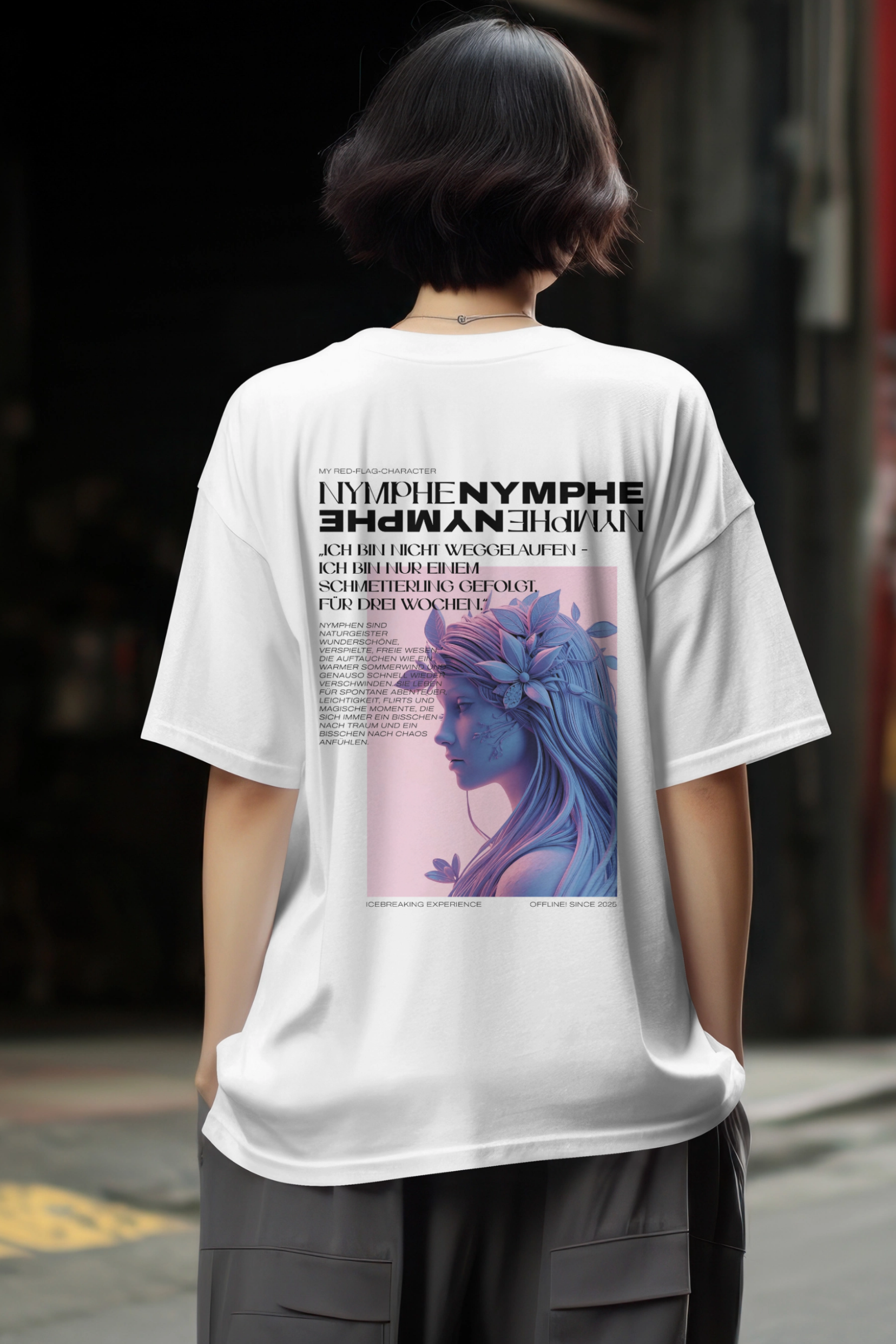 Oversized Shirt – RED-FLAG-CHARACTER > Nymphe